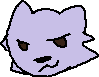 purple cat winkings